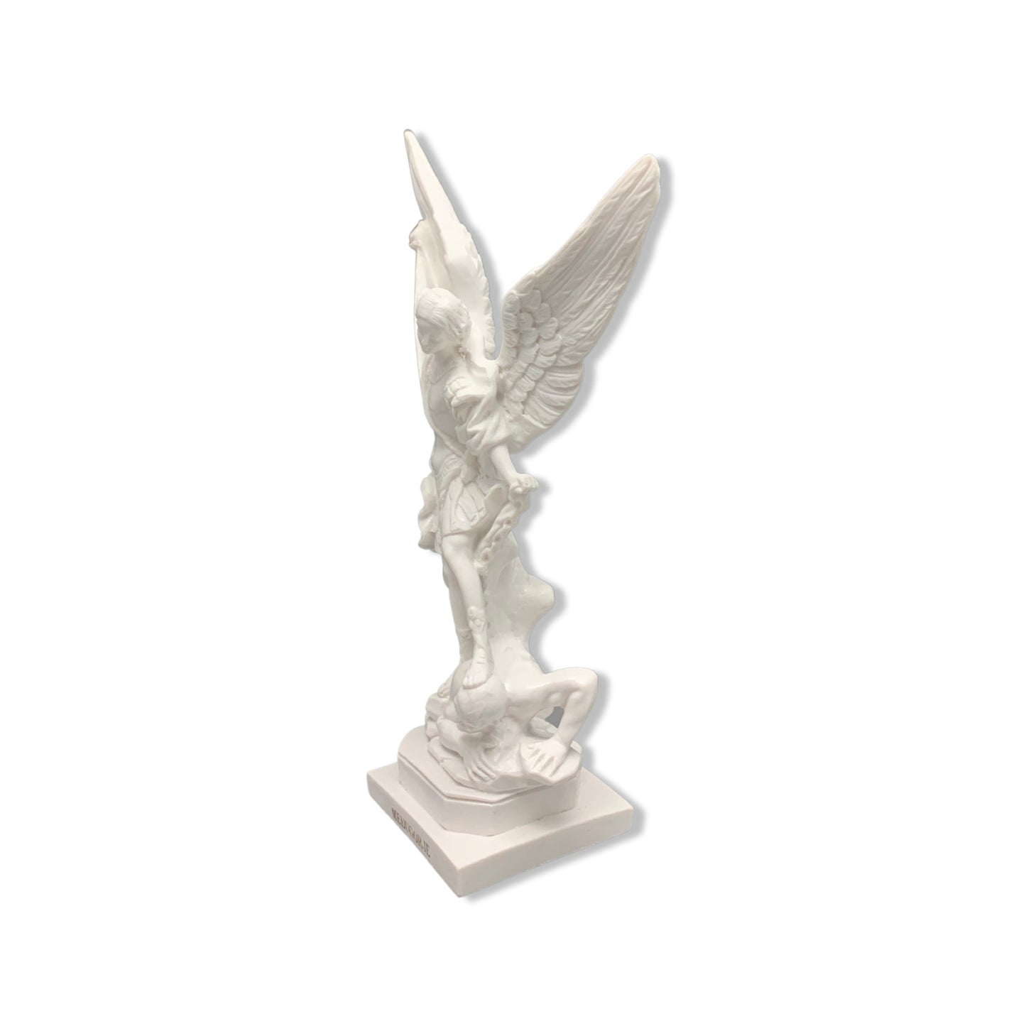 White St. Michael Statue