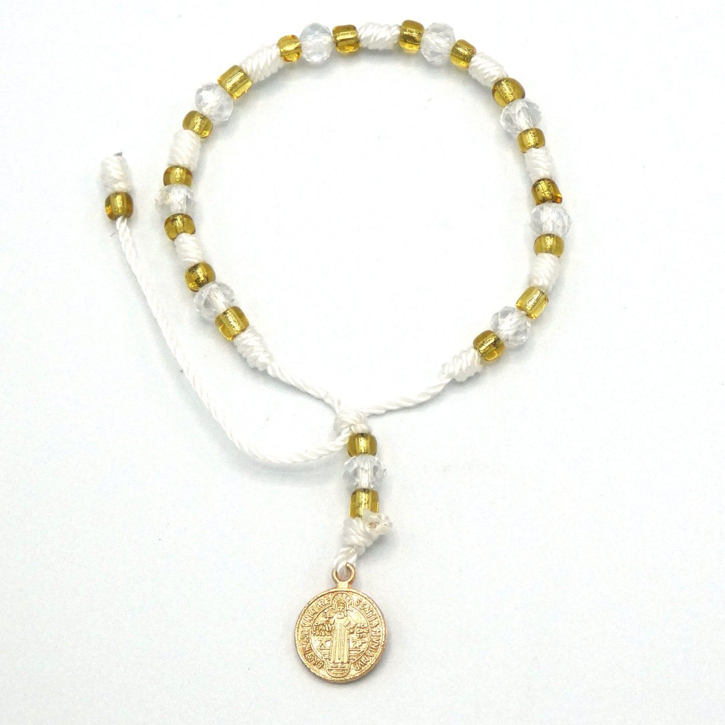 Mexican St. Benedict Decade Rosary Bracelet of Assorted Colors