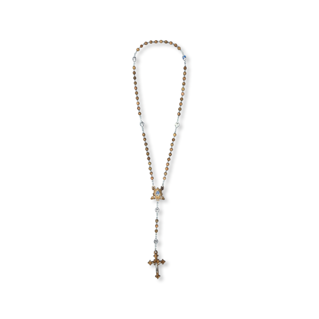 Wood "Ave Maria" Fatima Rosary