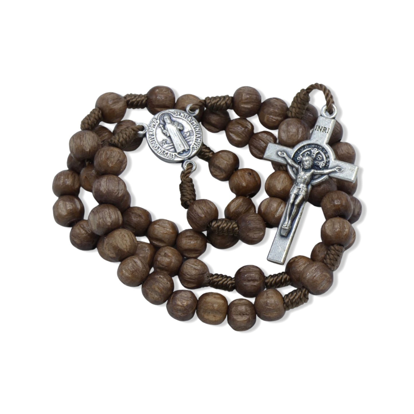 Wood Beads St. Benedict Rosary of Assorted Colors