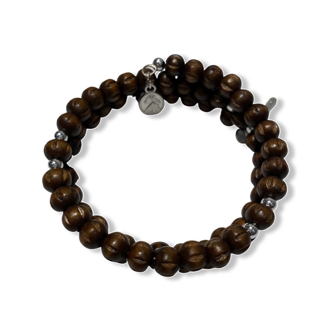 Wooden Rosary Bracelet