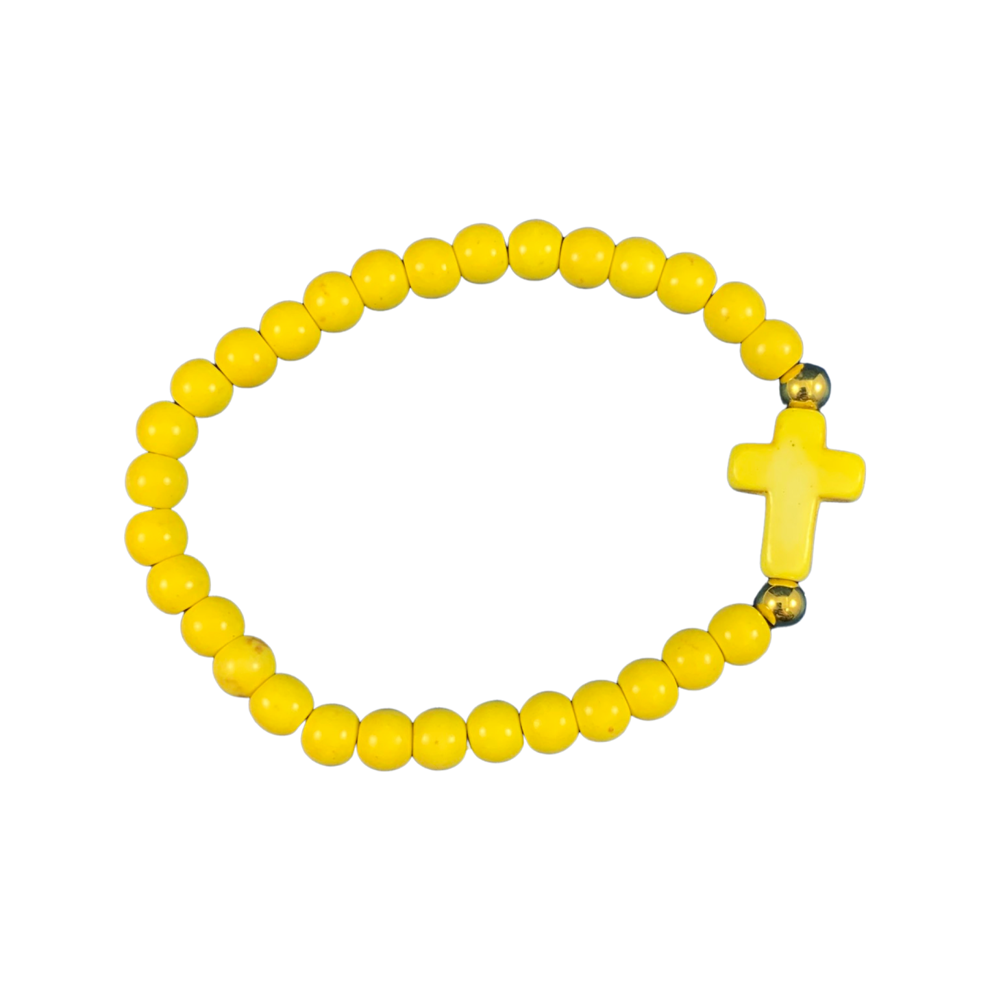 Beaded Bracelet with Cross