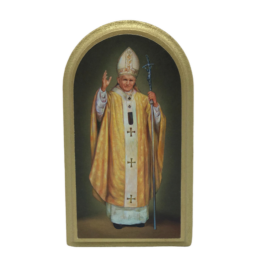 Gold Arched St. John Paul II Image