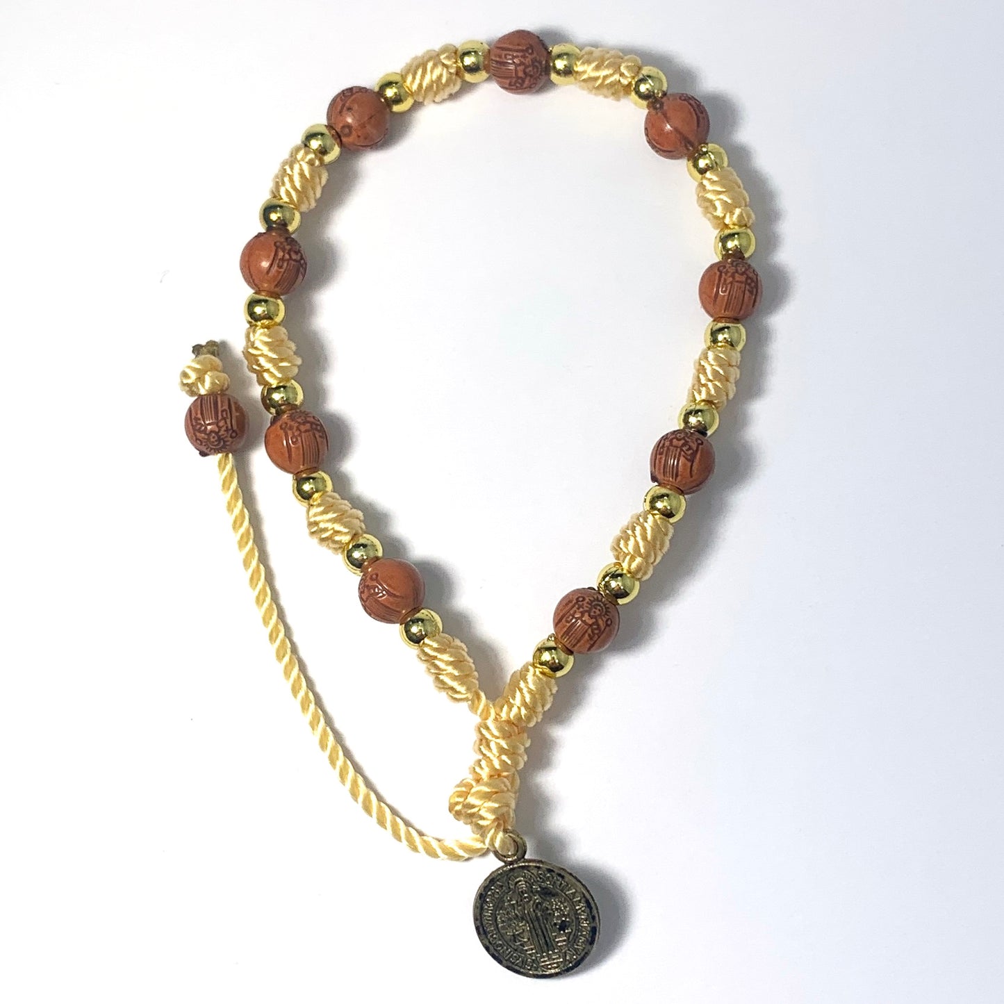 Mexican St. Benedict Decade Rosary Bracelet of Assorted Colors