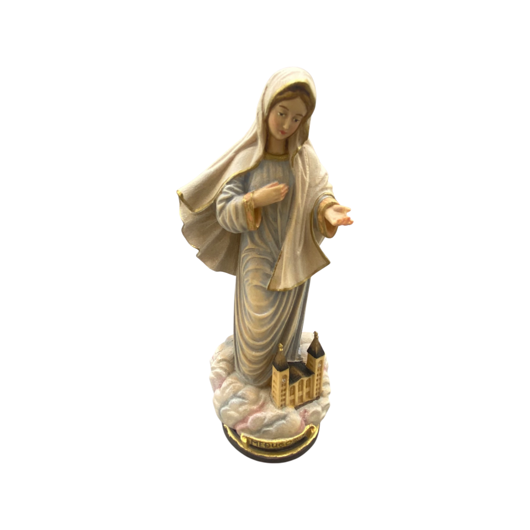 Our Lady of Medugorje - Wood Carved Statue