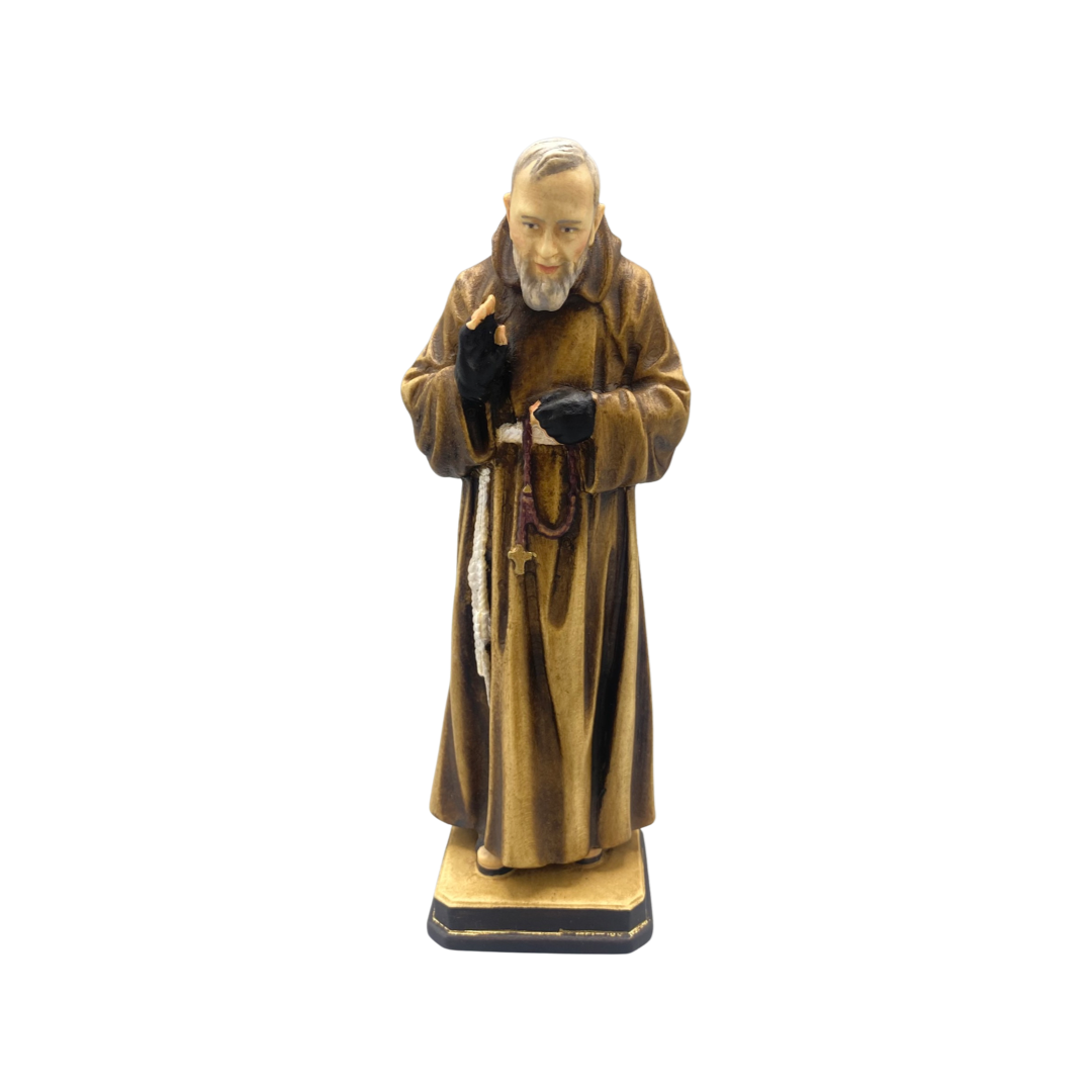 Padre Pio - Wood Carved Statue