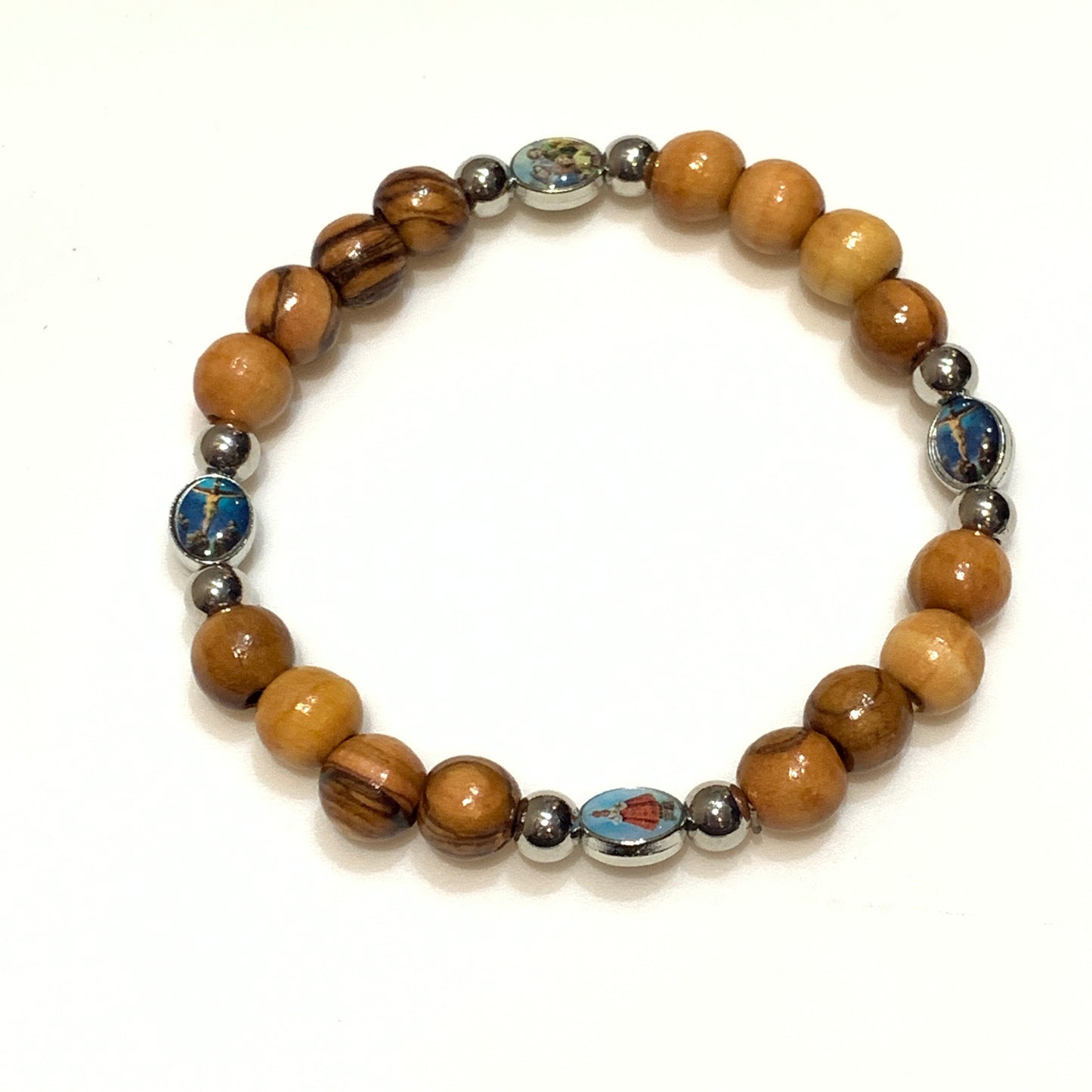 Olive Wood All Saints Bracelet