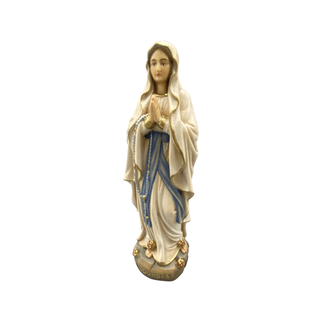 Our Lady of Lourdes - Wood Carved Statue