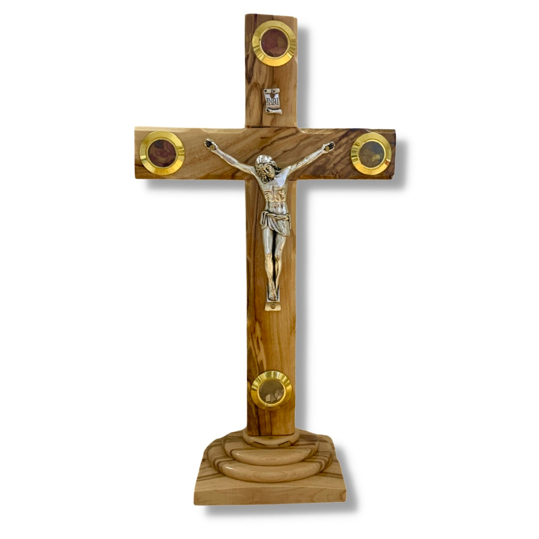 Jerusalem Standing Crucifix with Soil