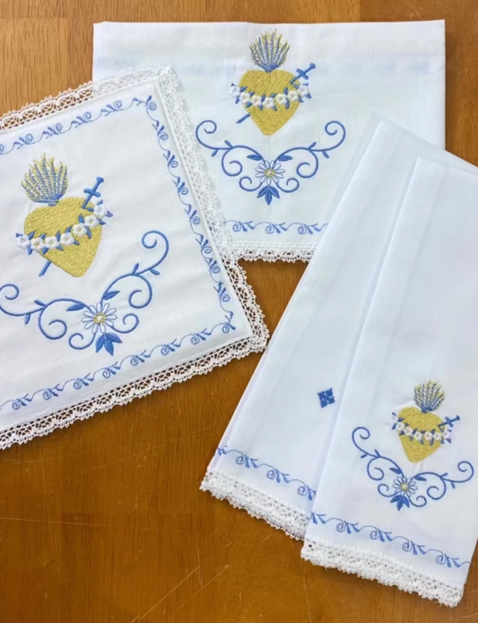 Embroidered Mass Linen Set by SCTJM