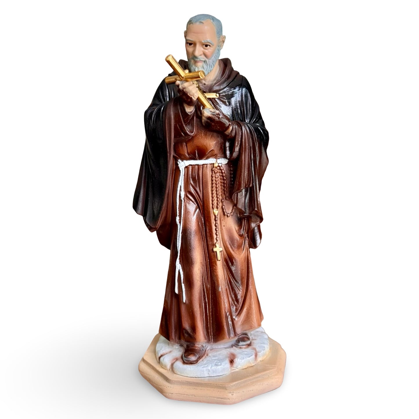 Painted Padre Pio Statue