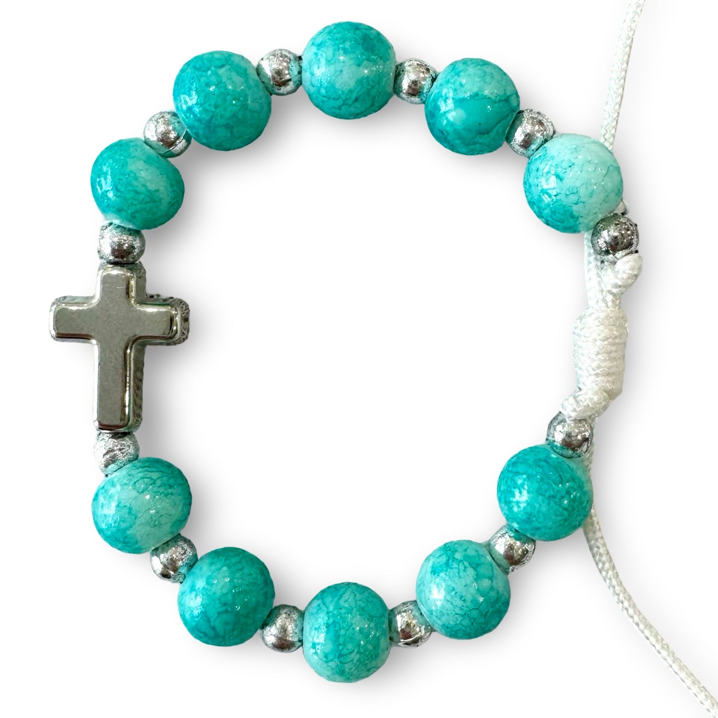 Cross Marble Decade Bracelet