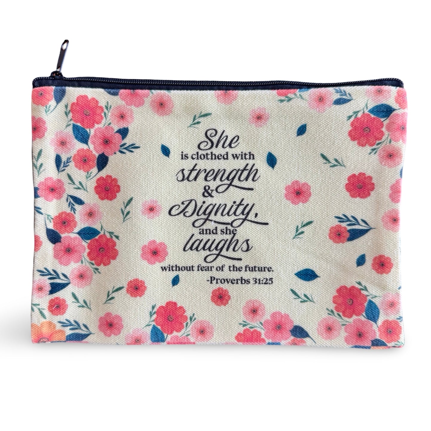 Colorful Bible Verse Zipper Pouches of Assorted Designs