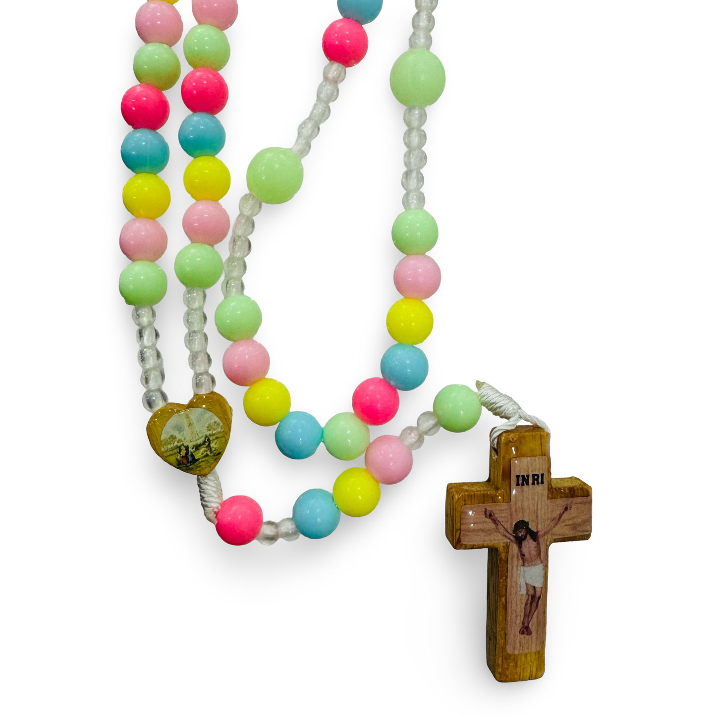 Bright Multicolored Fatima Children’s Rosary