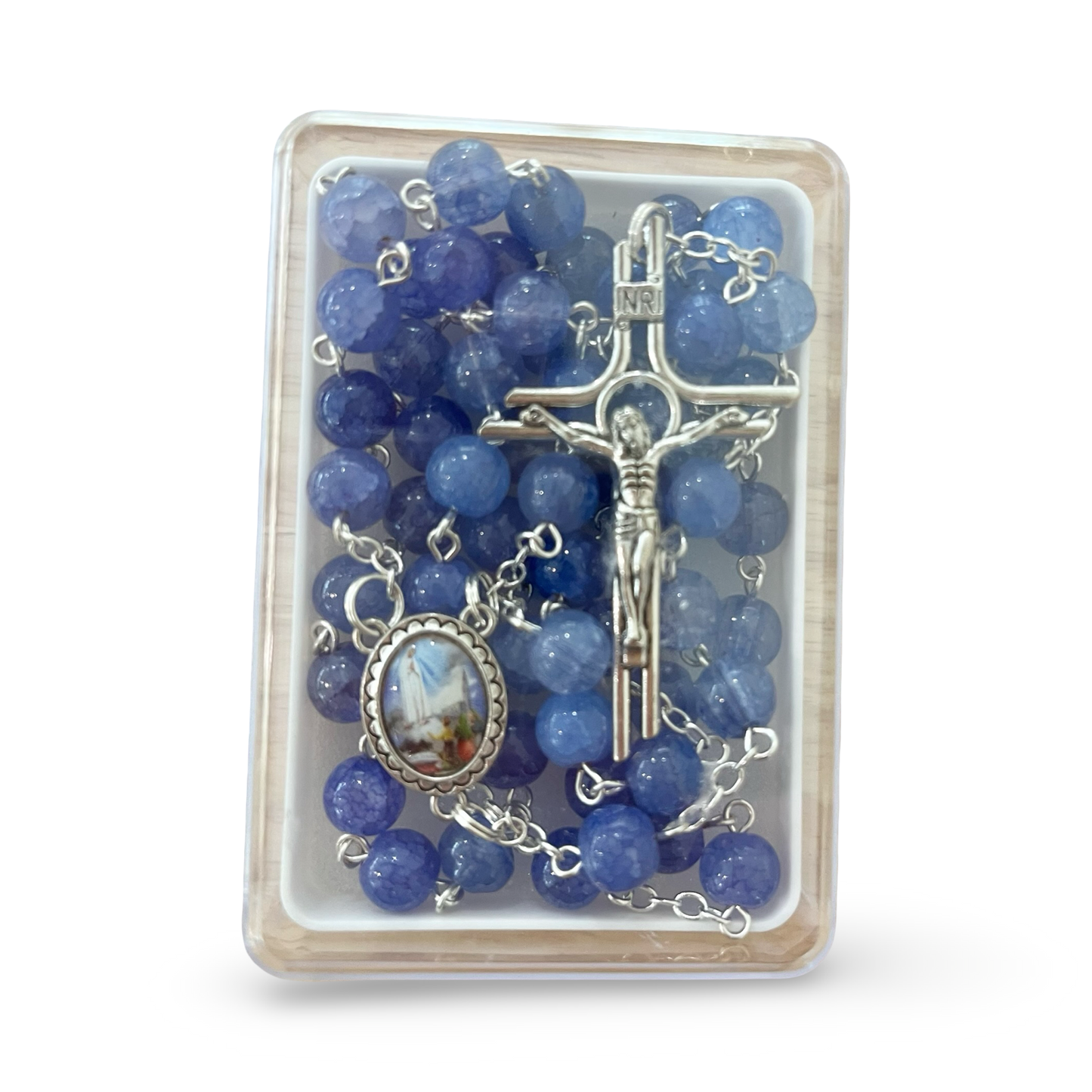 Large Marble Fatima Rosaries of Assorted Colors