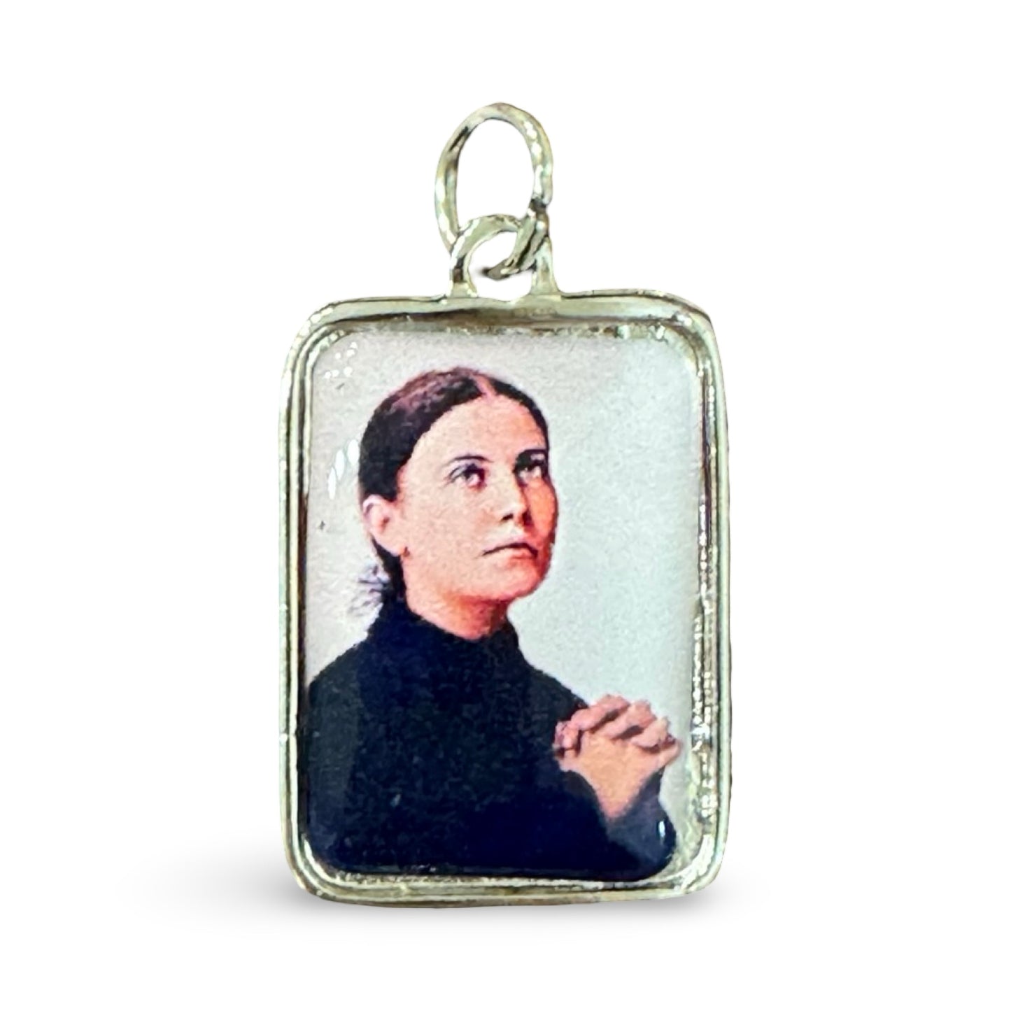 St. Gemma Galgani Rectangular Relic Medal