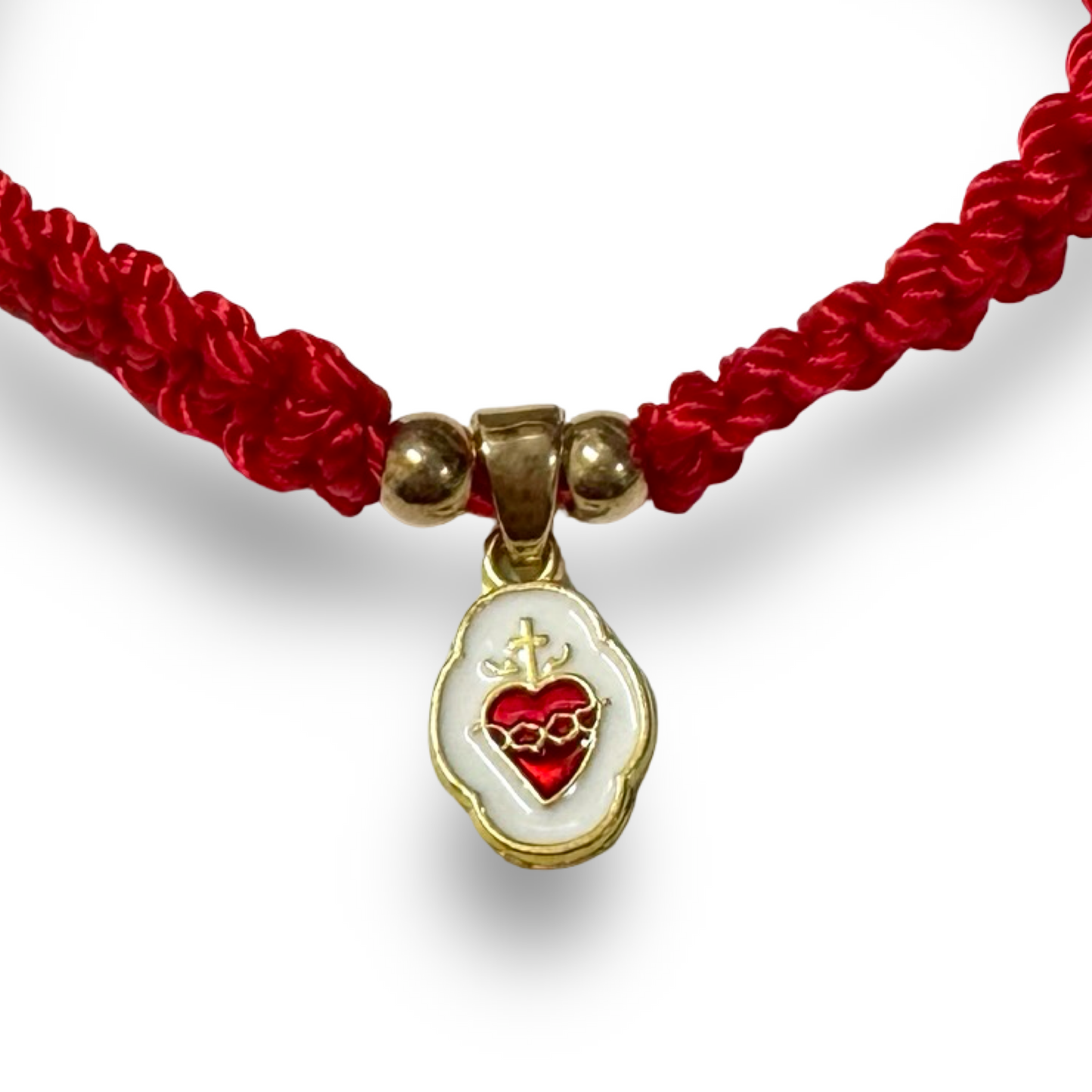 Red Cord Detente Adjustable Bracelet