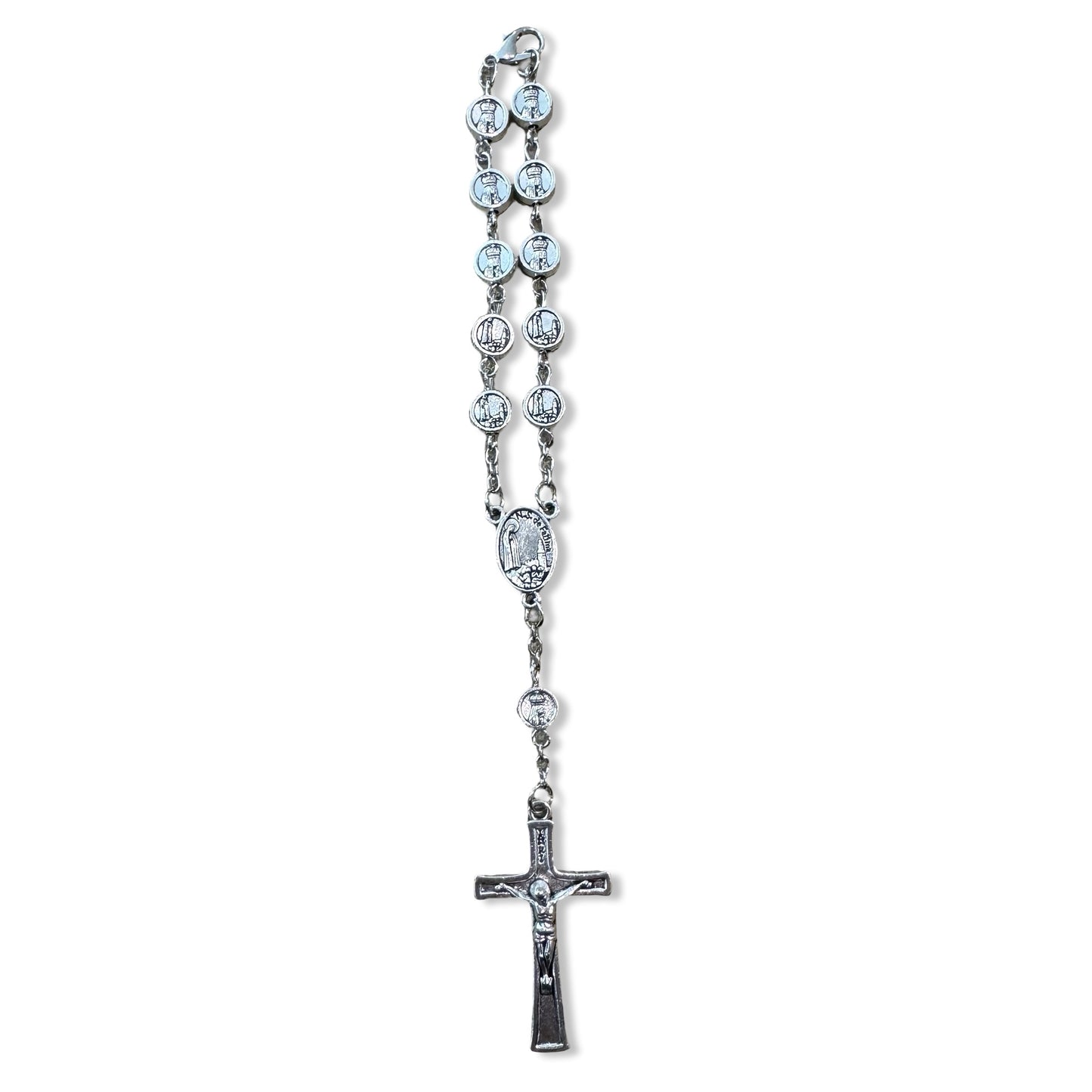 Fatima Medal Decade Rosary with Soil