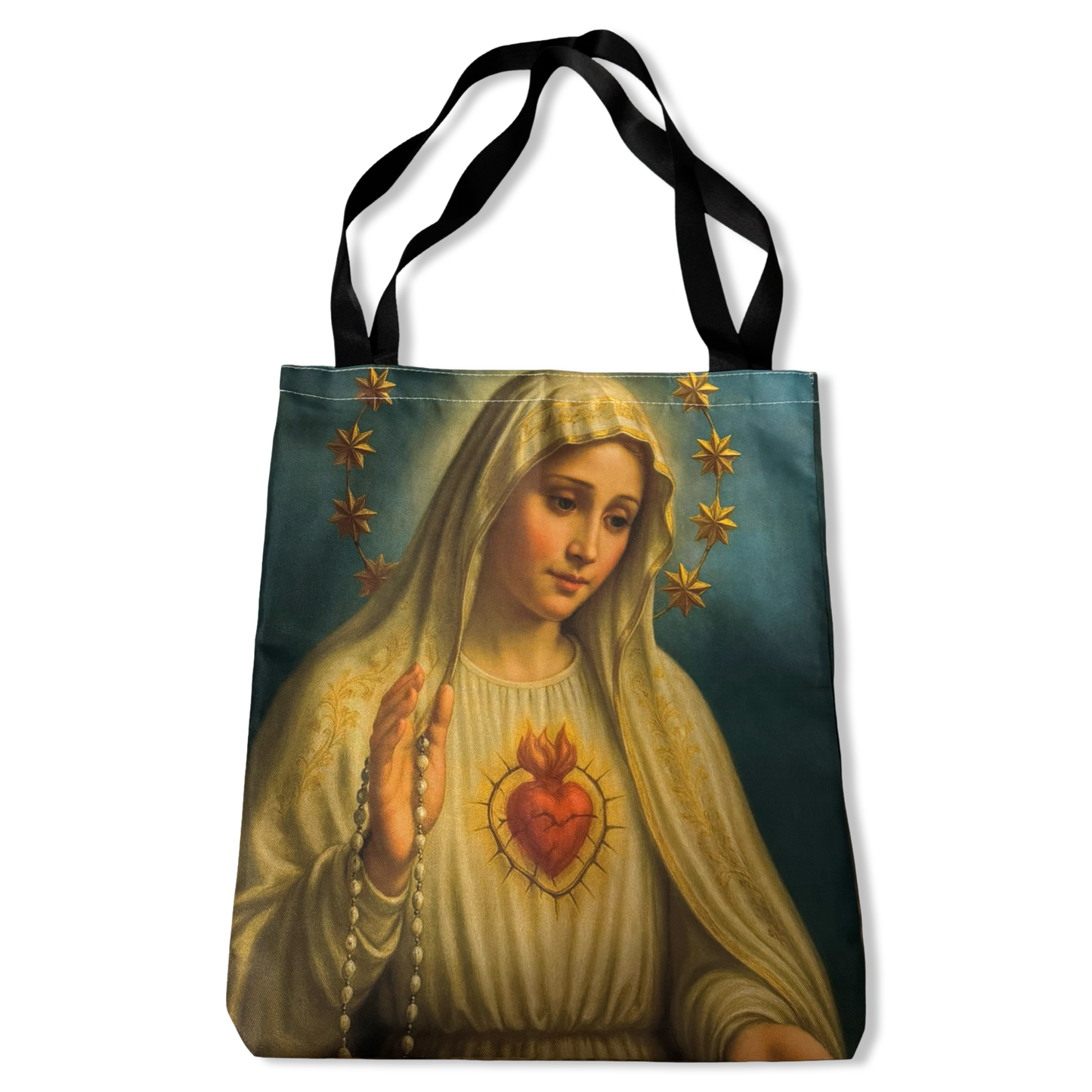 Canvas Immaculate Heart  and Our Lady of Fatima Bag