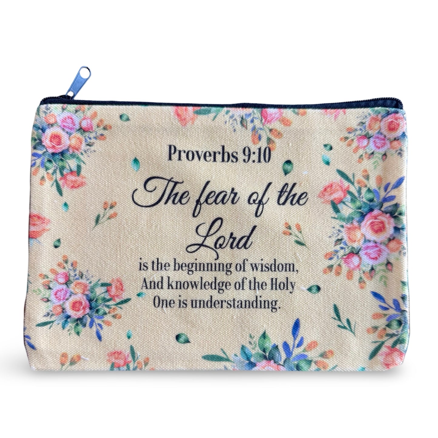 Colorful Bible Verse Zipper Pouches of Assorted Designs