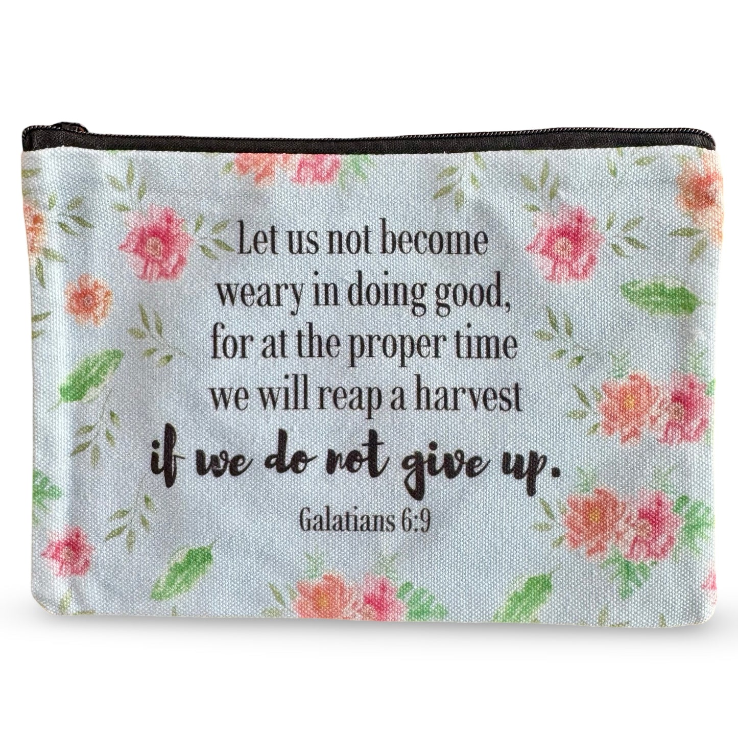 Colorful Bible Verse Zipper Pouches of Assorted Designs