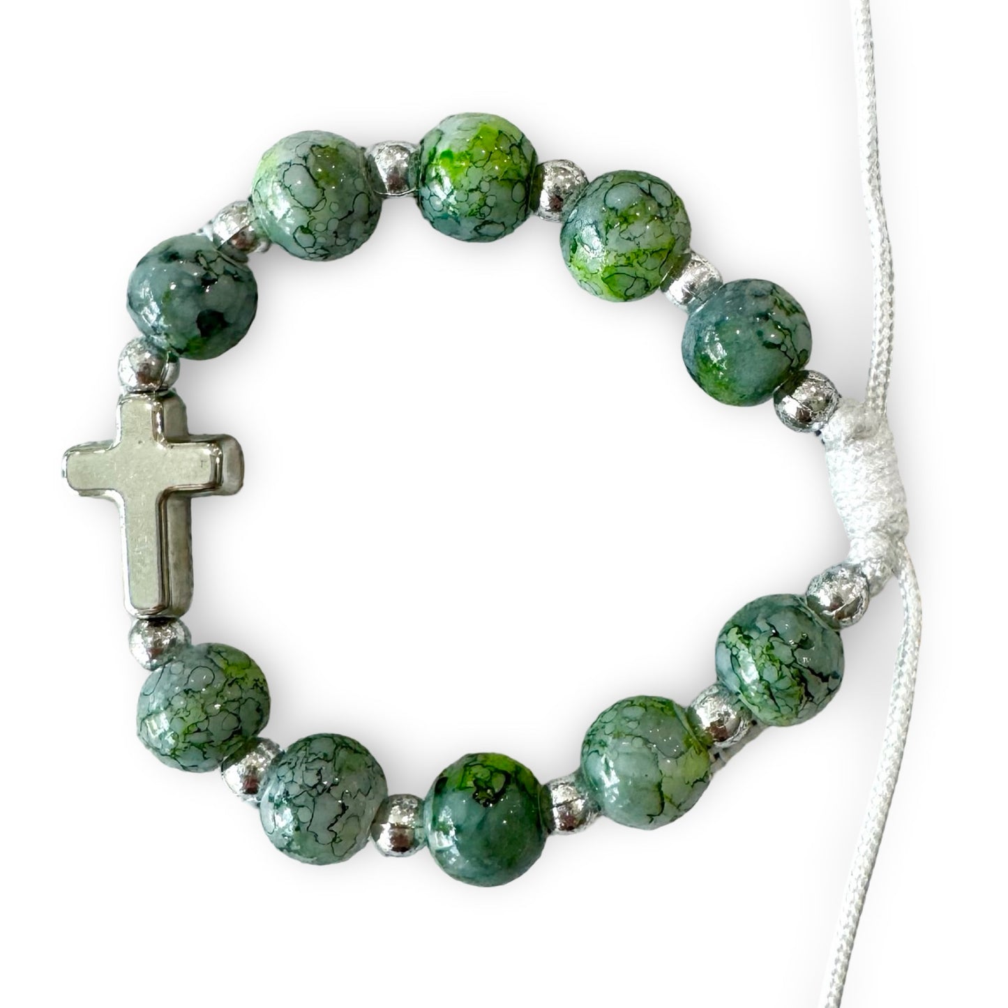 Cross Marble Decade Bracelet