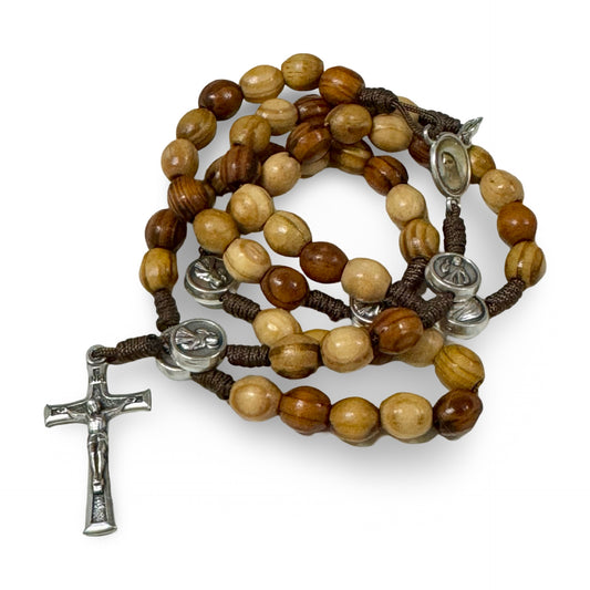 Wooden Queen of Peace Rosary