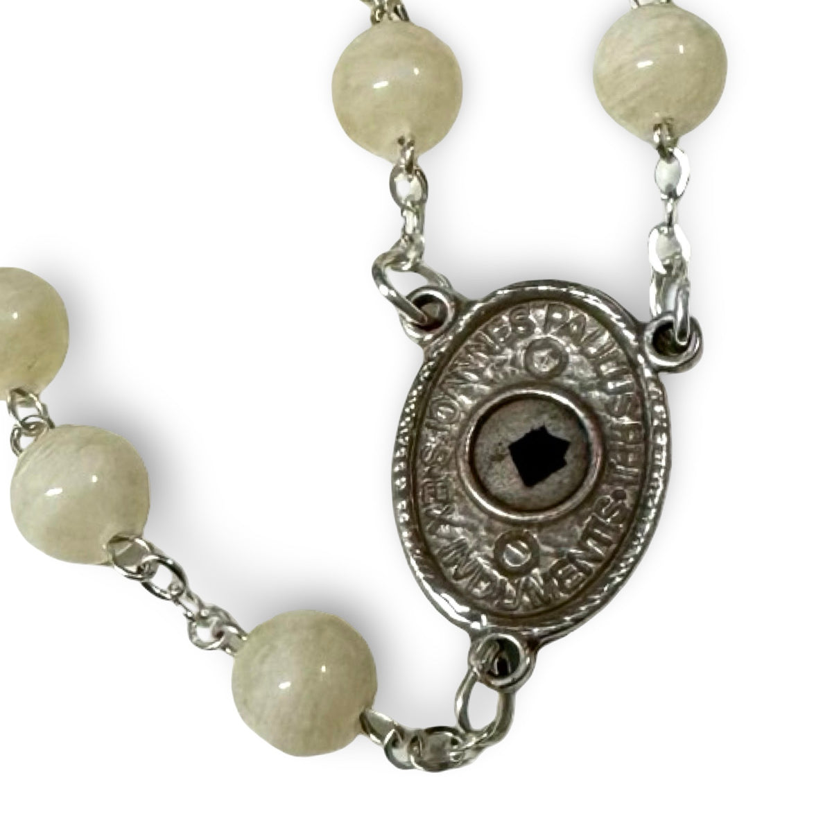 St. John Paul II Rosary with Relic and Pouch