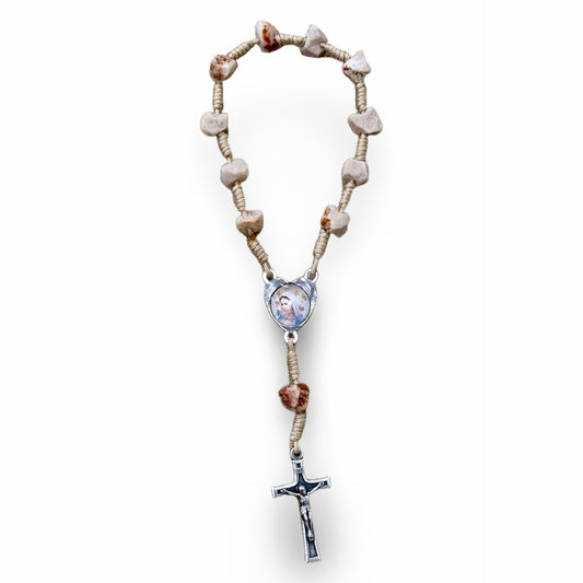 Apparition Hill Stone Decade Rosary with Cord