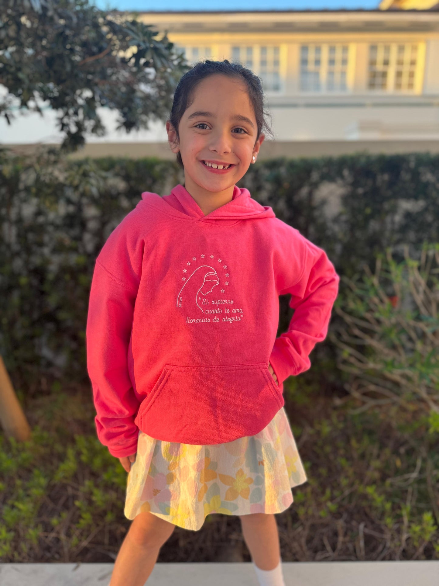 Love of Our Lady Embroidered Hoodies for Kids by SCTJM