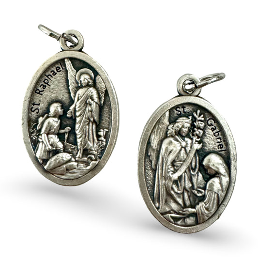 St. Raphael and St. Gabriel Double-sided Medal