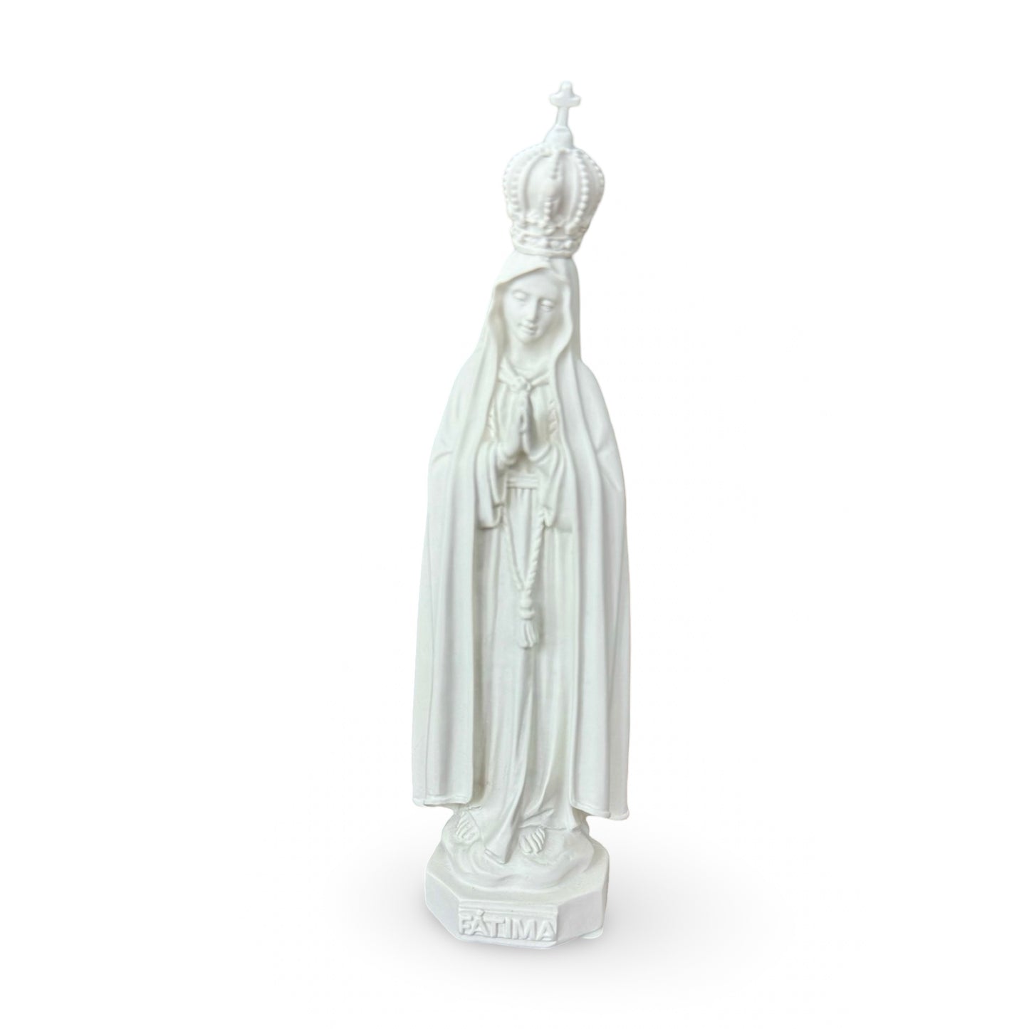 White Our Lady of Fatima Statue