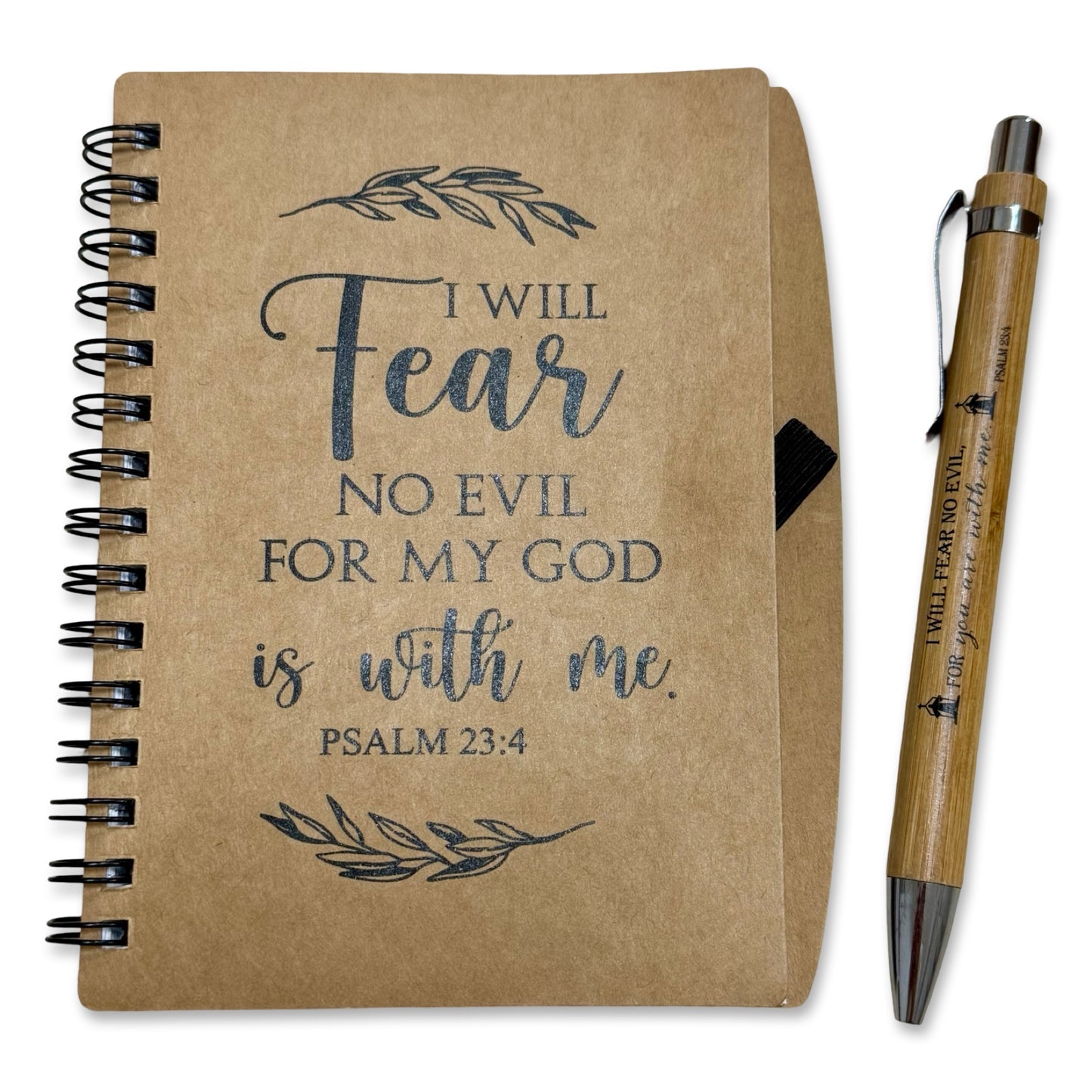 Journal and Pen Set with Assorted Bible Passages
