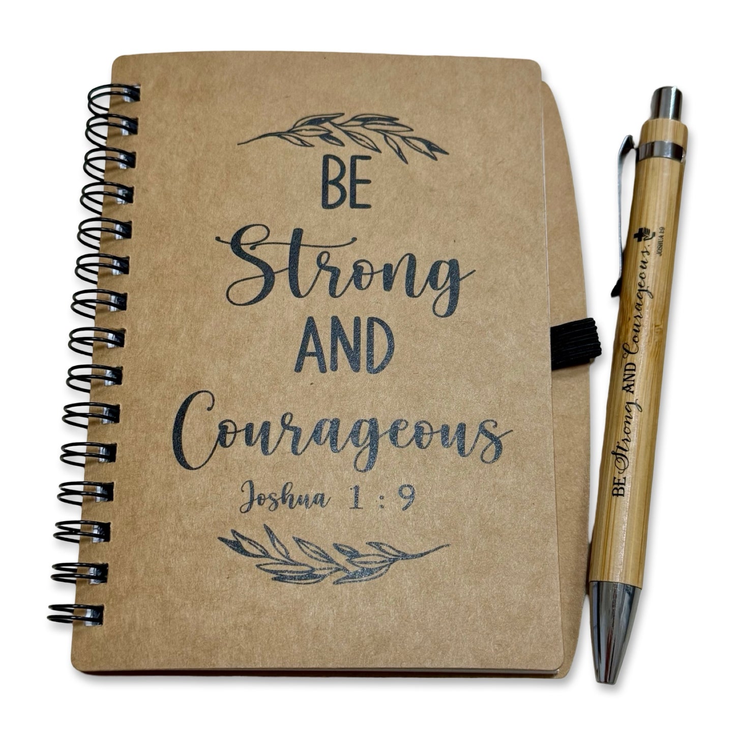 Journal and Pen Set with Assorted Bible Passages