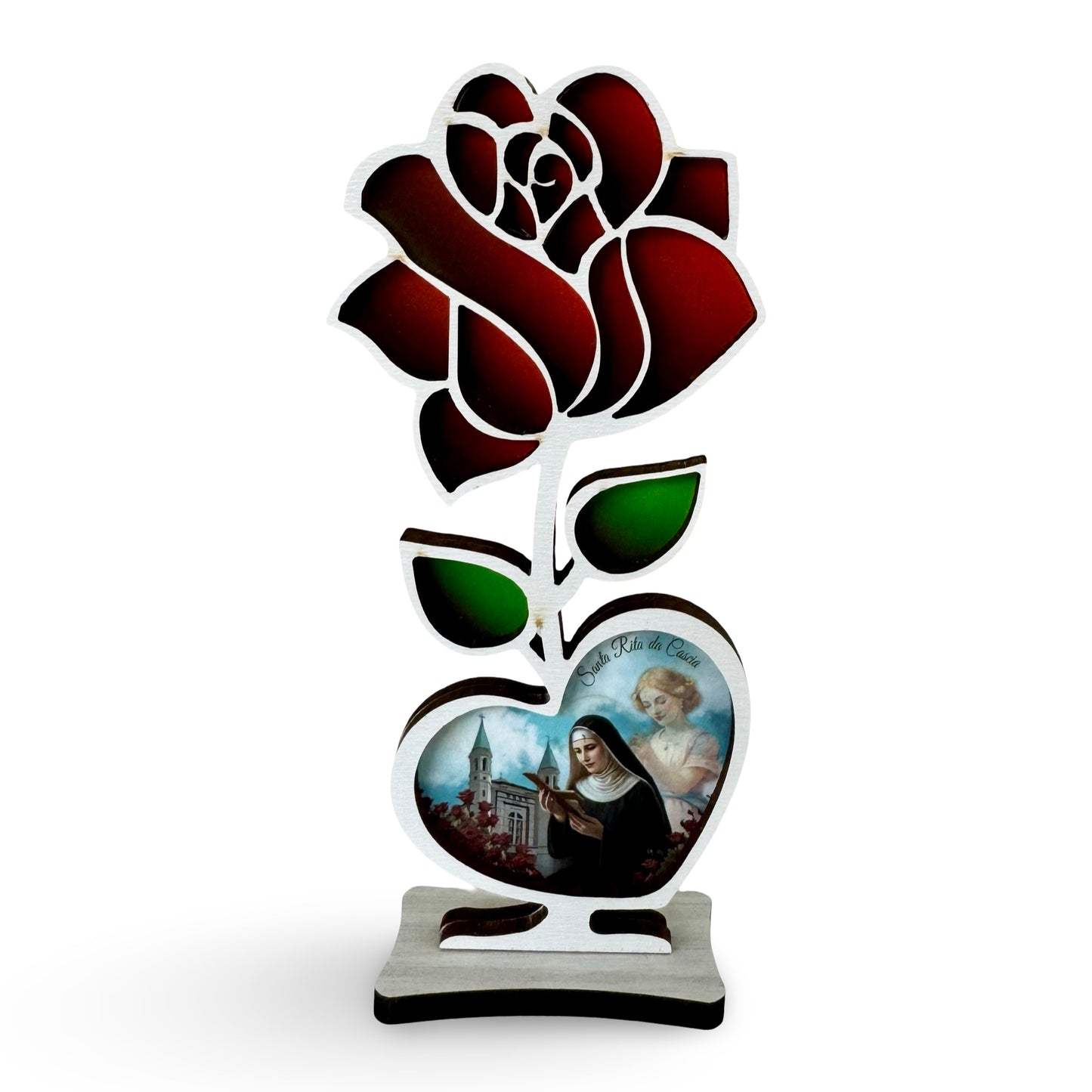 St. Rita Standing Rose Image