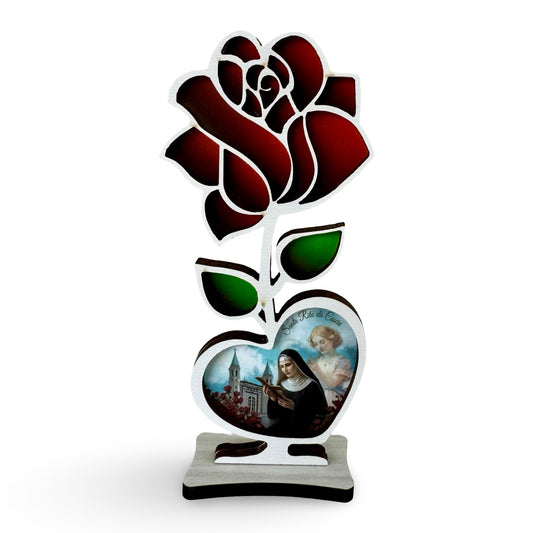 St. Rita Standing Rose Image