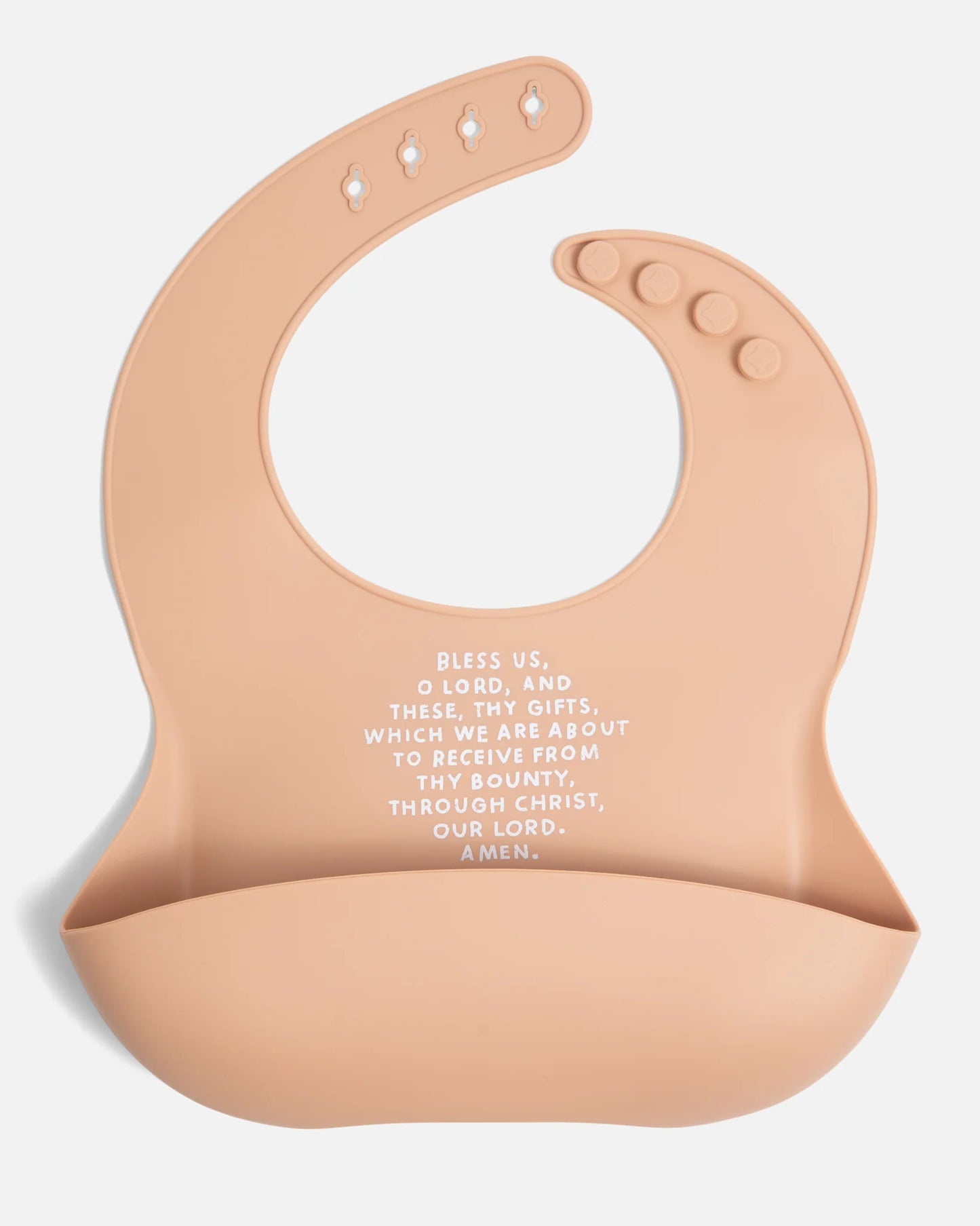 Meal Blessing Silicone Bib