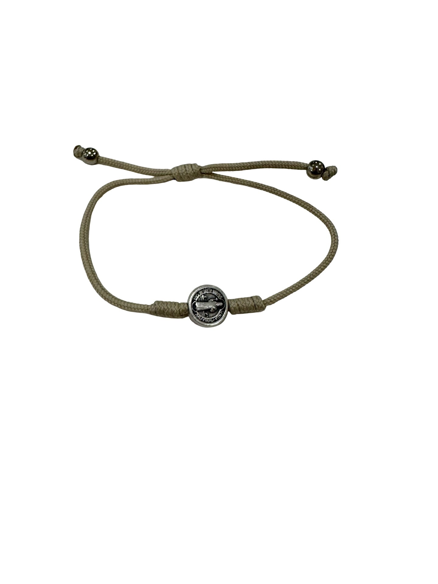 St. Benedict Medal Cord Bracelet of Assorted Colors