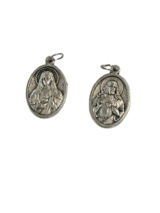 Two Hearts Medal and Novena/ Medalla de los Dos Corazones y Novena
