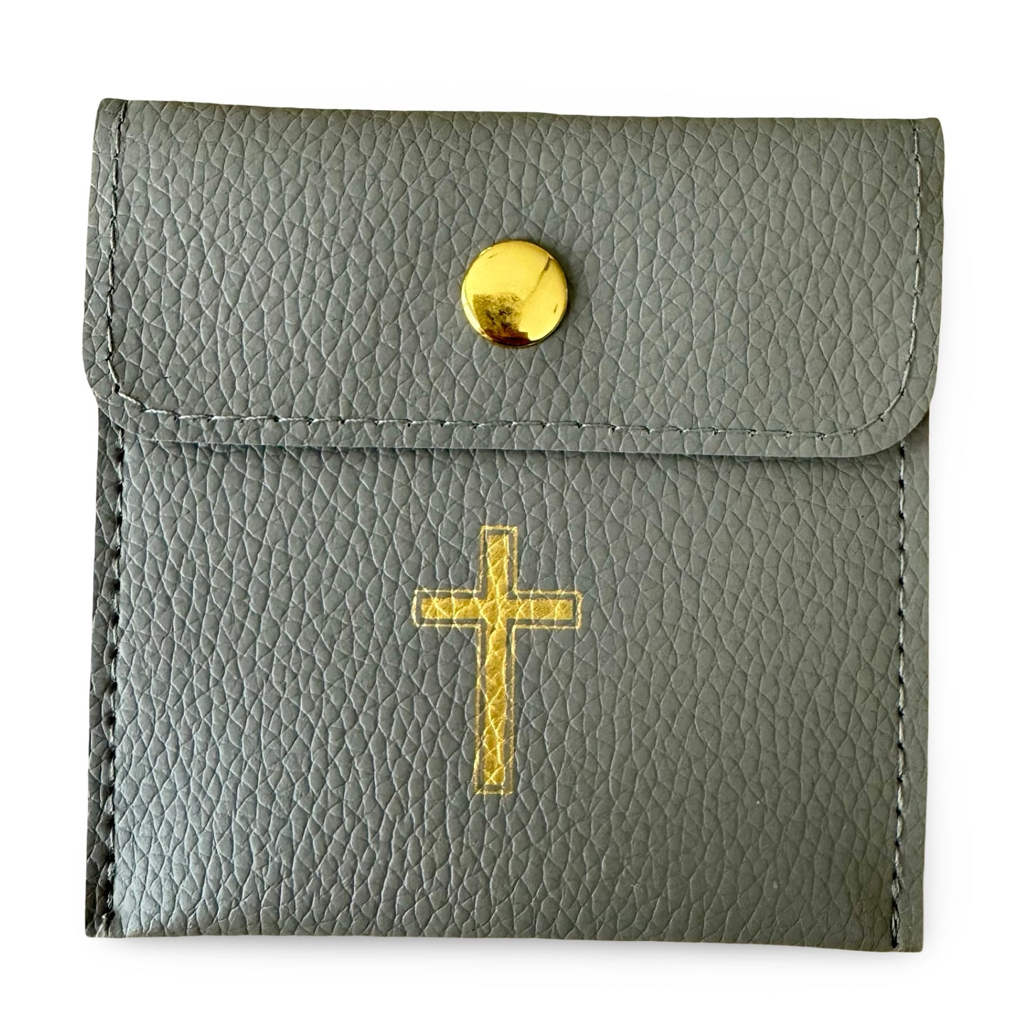 Queen of Peace Cross Rosary Pouch