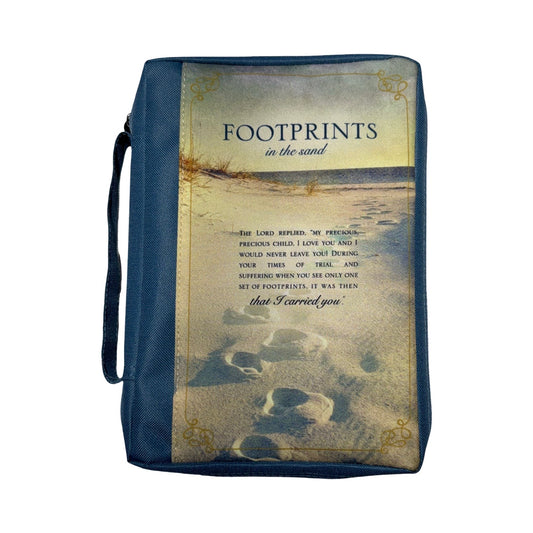 Footprints in the Sand Bible Cover