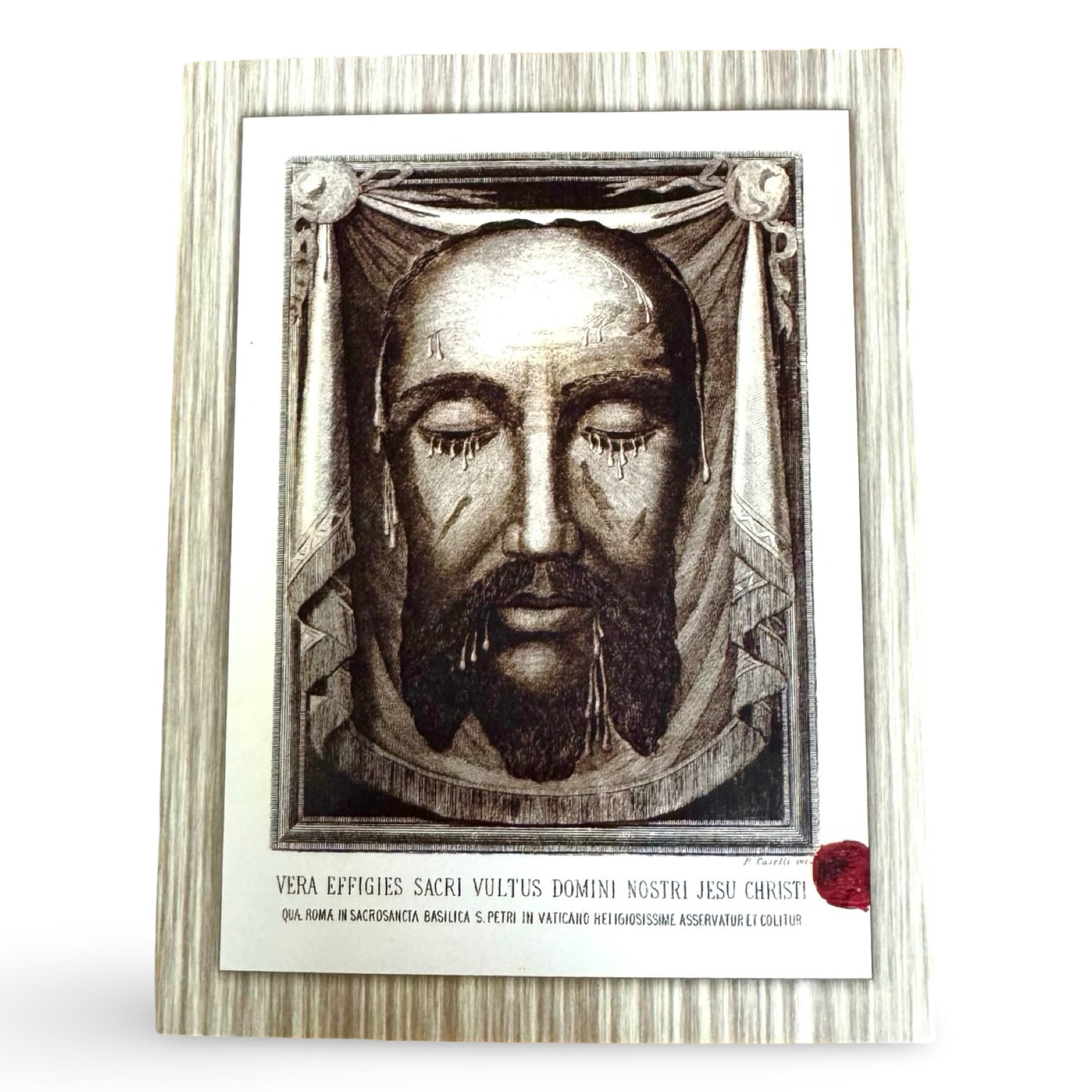 "The Holy Face of Jesus" Holy Card with Prayers