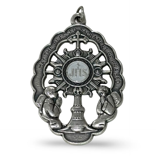 Blessed Sacrament Medallion with Monstrance & Angels