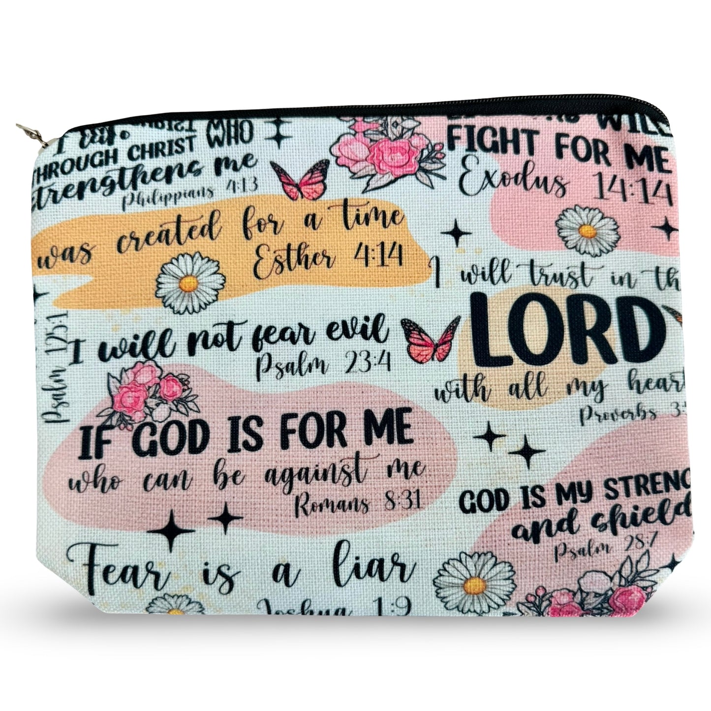 Large Bible Verse Zipper Pouch