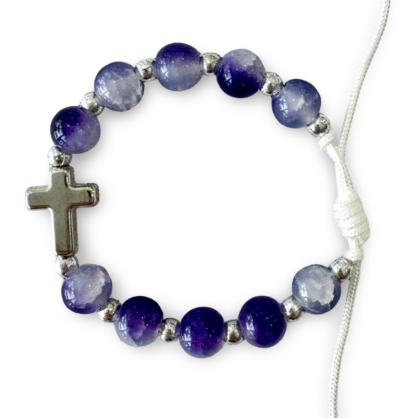 Cross Marble Decade Bracelet