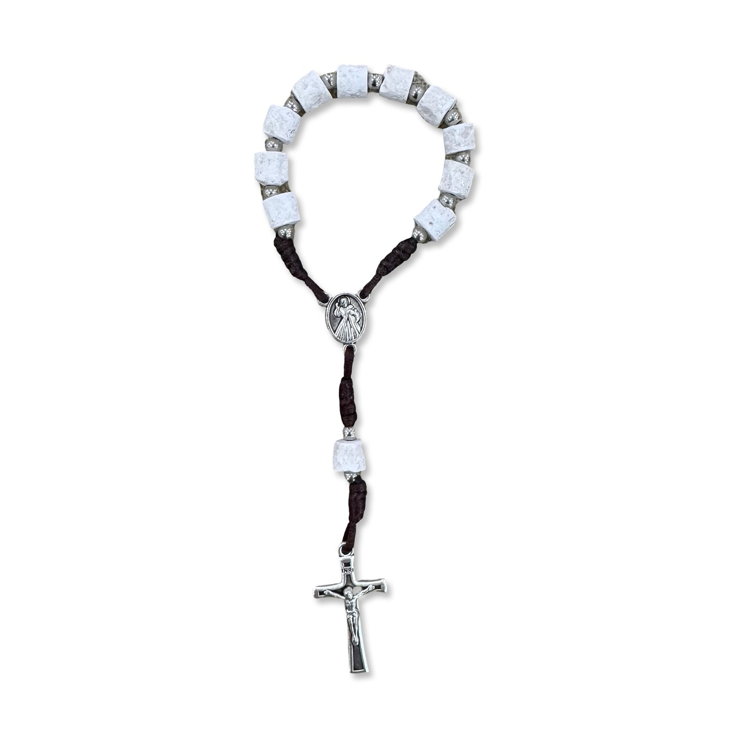 Refined Stone Our Lady Queen of Peace Decade Rosary