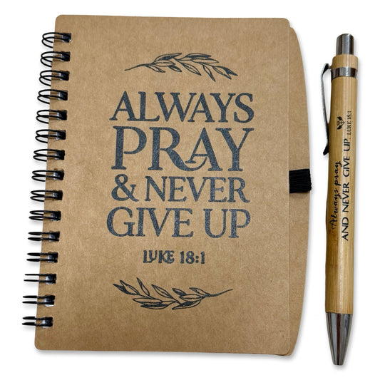 Journal and Pen Set with Assorted Bible Passages