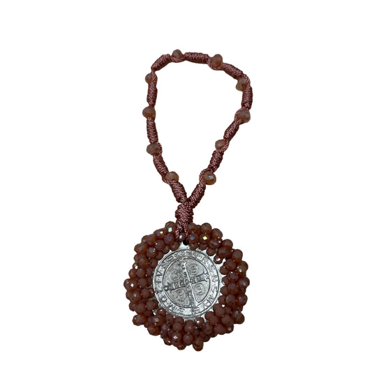 Beaded St. Benedict Door Hanger of Assorted Colors