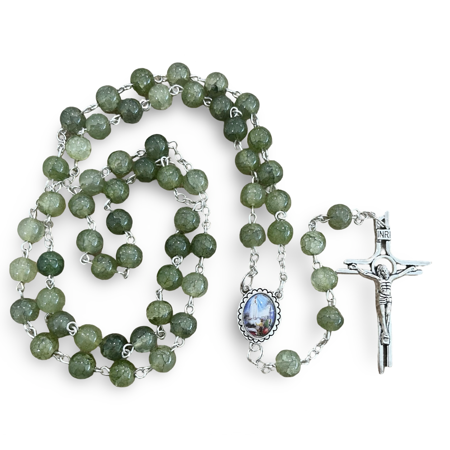 Large Marble Fatima Rosaries of Assorted Colors