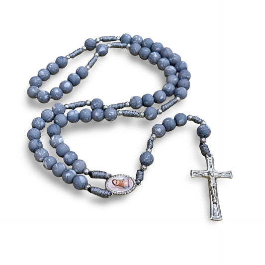Ceramic Beaded Queen of Peace Rosary